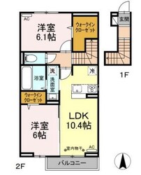 サンシャイン江口Aの物件間取画像